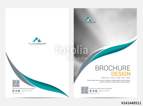 500x371 Brochure Template Flyer Design Vector Background Stock Image