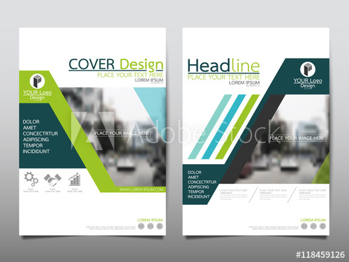 500x375 Green Technology Cover Business Brochure Vector Design, Leaflet
