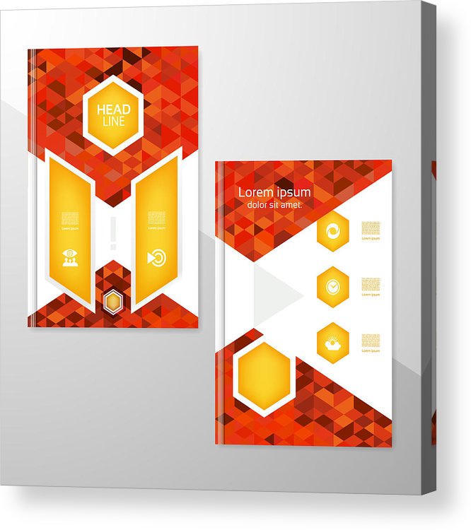 666x750 Abstract Brochure Or Flyer Design Template Book Design, Blank