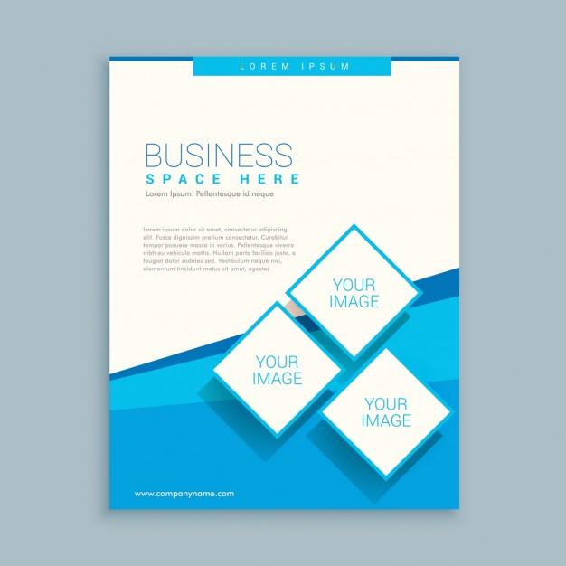626x626 Abstract Business Brochure With Rhombus Vector Free Download