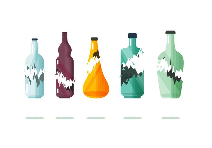 700x490 Broken Bottle Vector Item Collection