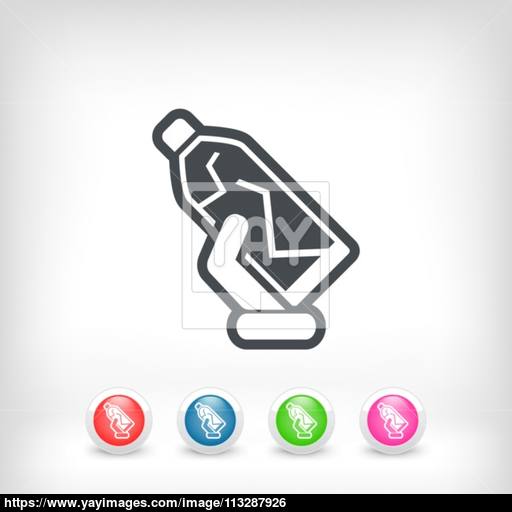 512x512 Broken Bottle Vector