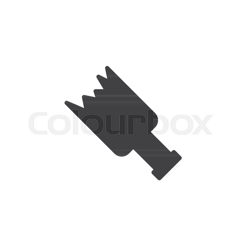 800x800 Broken Bottle Vector Icon Filled Flat Stock Vector Colourbox
