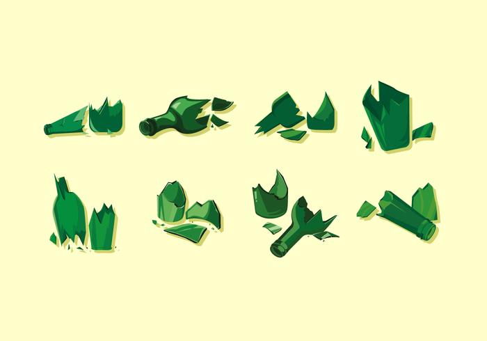 700x490 Green Broken Bottle Free Vector