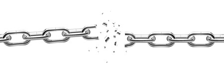 Broken Chain Vector Design Illustration Isolated On White 450x150 Broken Chain Vector Design Illustration Isolated On White