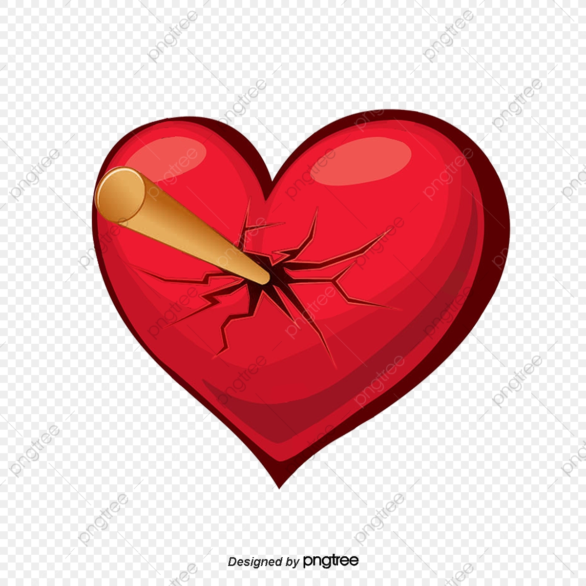 1200x1200 Vector Red Broken Heart, Sword, Heartbreak, Wound Png And Vector