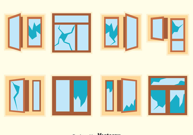 632x443 Broken Window Vector Set Free Vector Download Cannypic