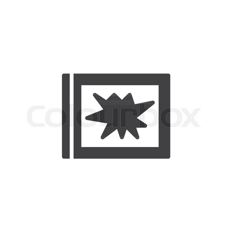 800x800 Broken Window Vector Icon Filled Flat Stock Vector Colourbox