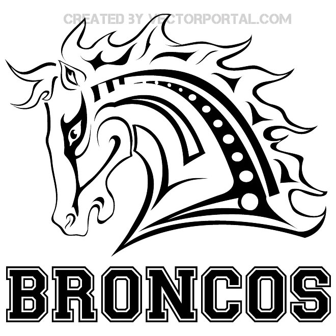 Broncos Logo Template Vector 660x660 Broncos Logo Template Vector