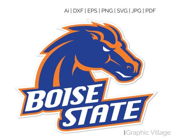 Boise State Broncosll Vector Clipart Digital Silhouette 570x452 Boise State Broncosll Vector Clipart Digital Silhouette