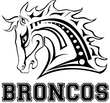 375x351 Broncos Vector Free Vector Download