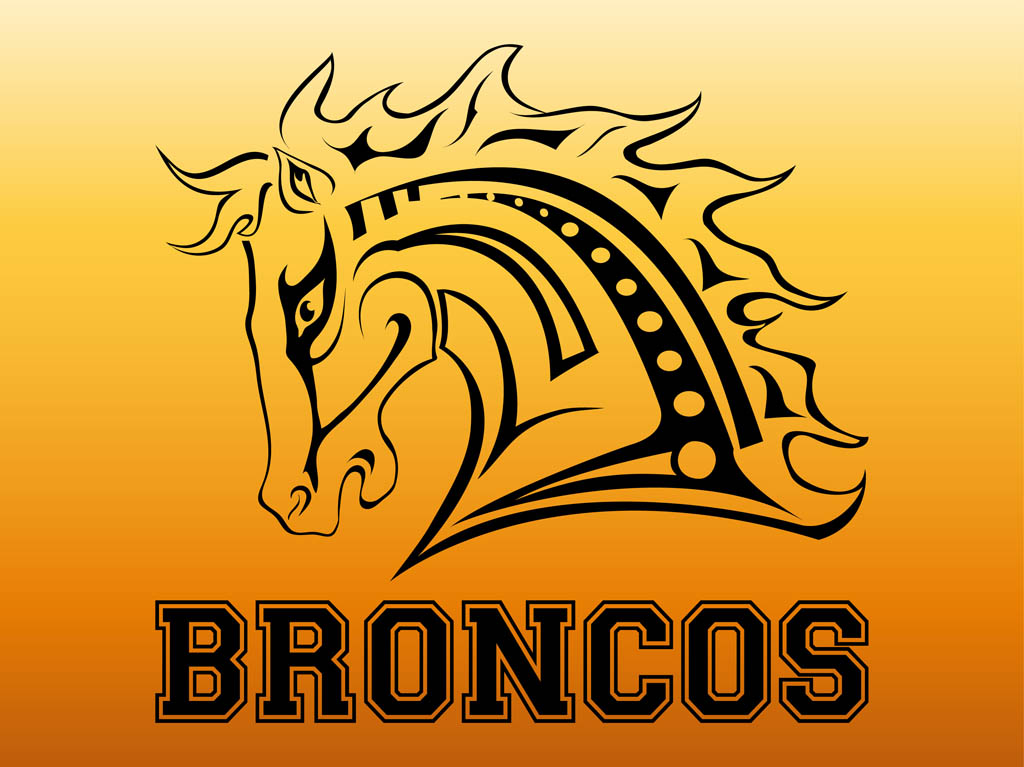 1024x767 Broncos Logo Vector Art Graphics