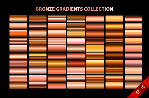626x414 Bronze Gradients Collection Vector Premium Download