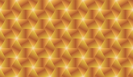 450x260 Abstract Golden And Bronze Gradient Cubes Seamless Pattern Design