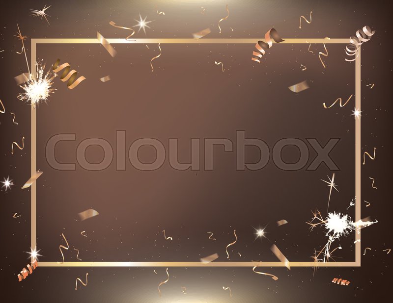 800x618 The Vector Bronze Gradient Party And Stock Vector Colourbox