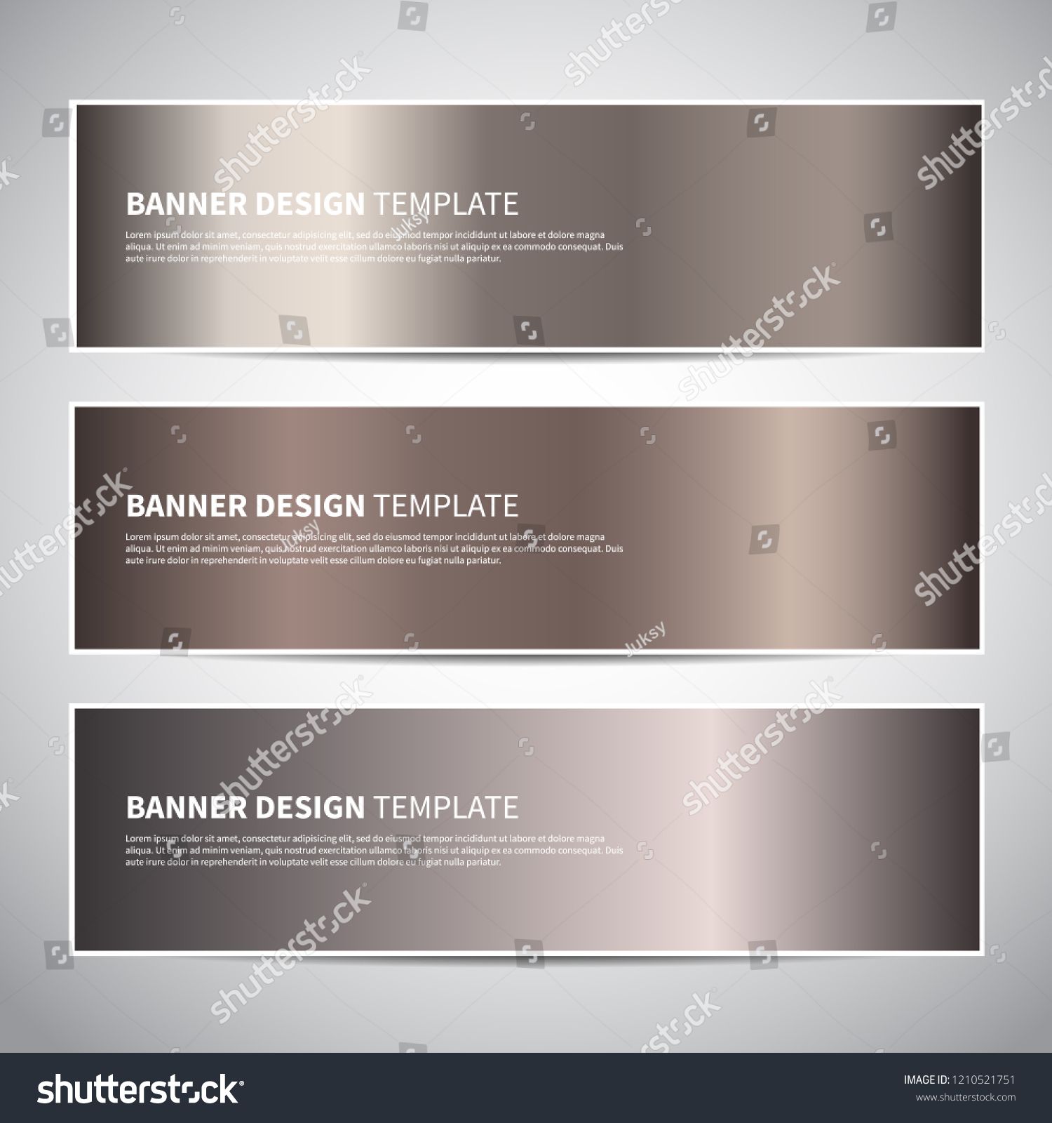 1500x1600 Banners Bronze Gold Gradient Vector Banner Templates Or Website