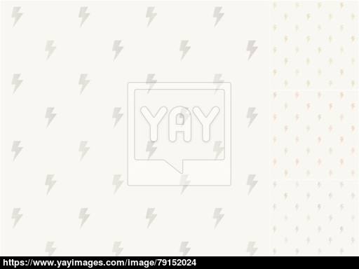 512x384 Seamless Thunder Pattern With Silver, Gold, Bronze Gradient Vector