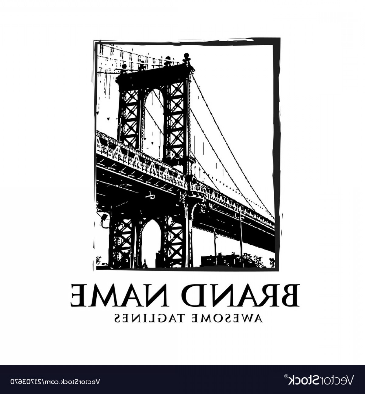 1200x1296 Brooklyn Bridge Skyline Vector Studiogrfx