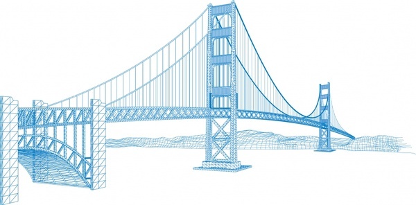 600x296 Brooklyn Bridge Free Vector Download