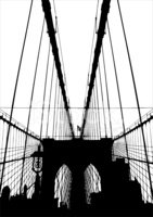 141x200 Brooklyn Bridge Vector Silhouette Stock Vectors