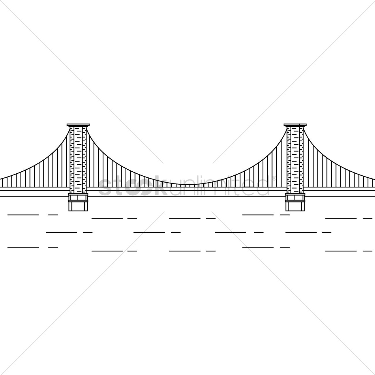1300x1300 Brooklyn Bridge Vector Image