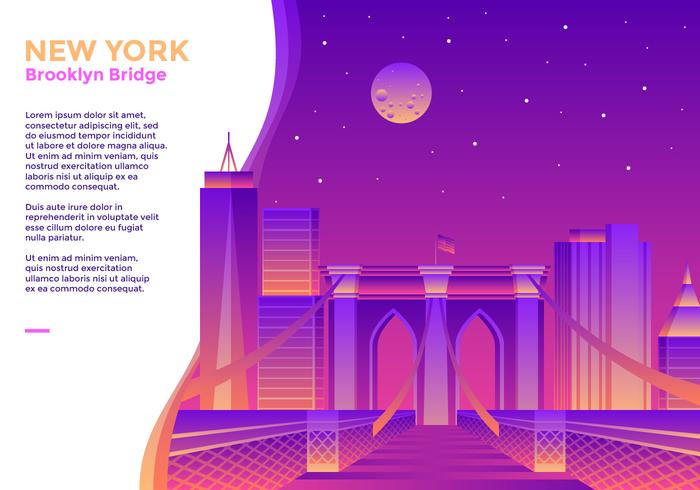 700x490 Brooklyn Bridge New York Vector