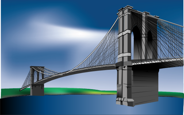 Brooklyn Bridge Clip Art 600x374 Brooklyn Bridge Clip Art
