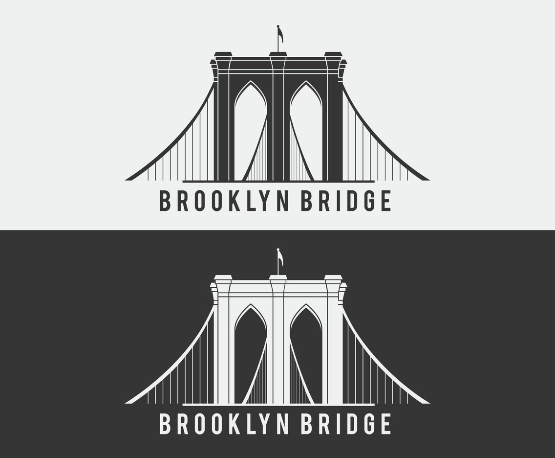 Бруклинский мост вектор