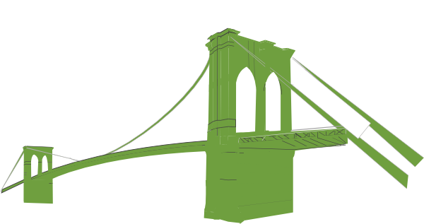 Brooklyn Bridge Green Clip Art 600x317 Brooklyn Bridge Green Clip Art