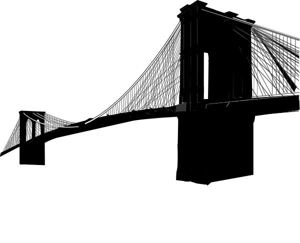 Brooklyn Bridge Only Clip Art 600x486 Brooklyn Bridge Only Clip Art