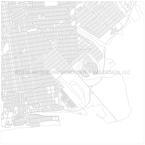 600x600 Brooklyn Vector Map On Behance