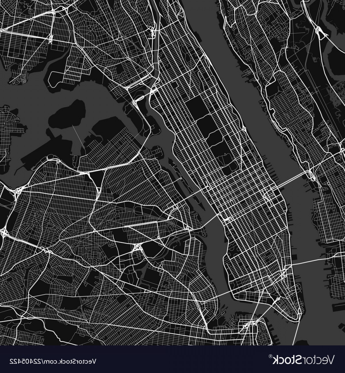 1200x1296 City Map Of New York In Black And White Vector Soidergi