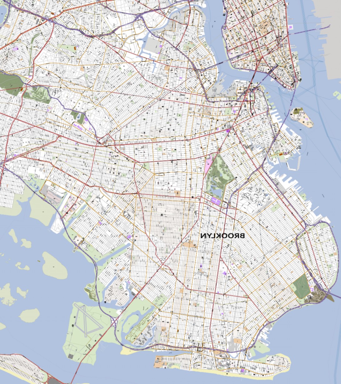 1092x1228 New York City Map Vector Catamart
