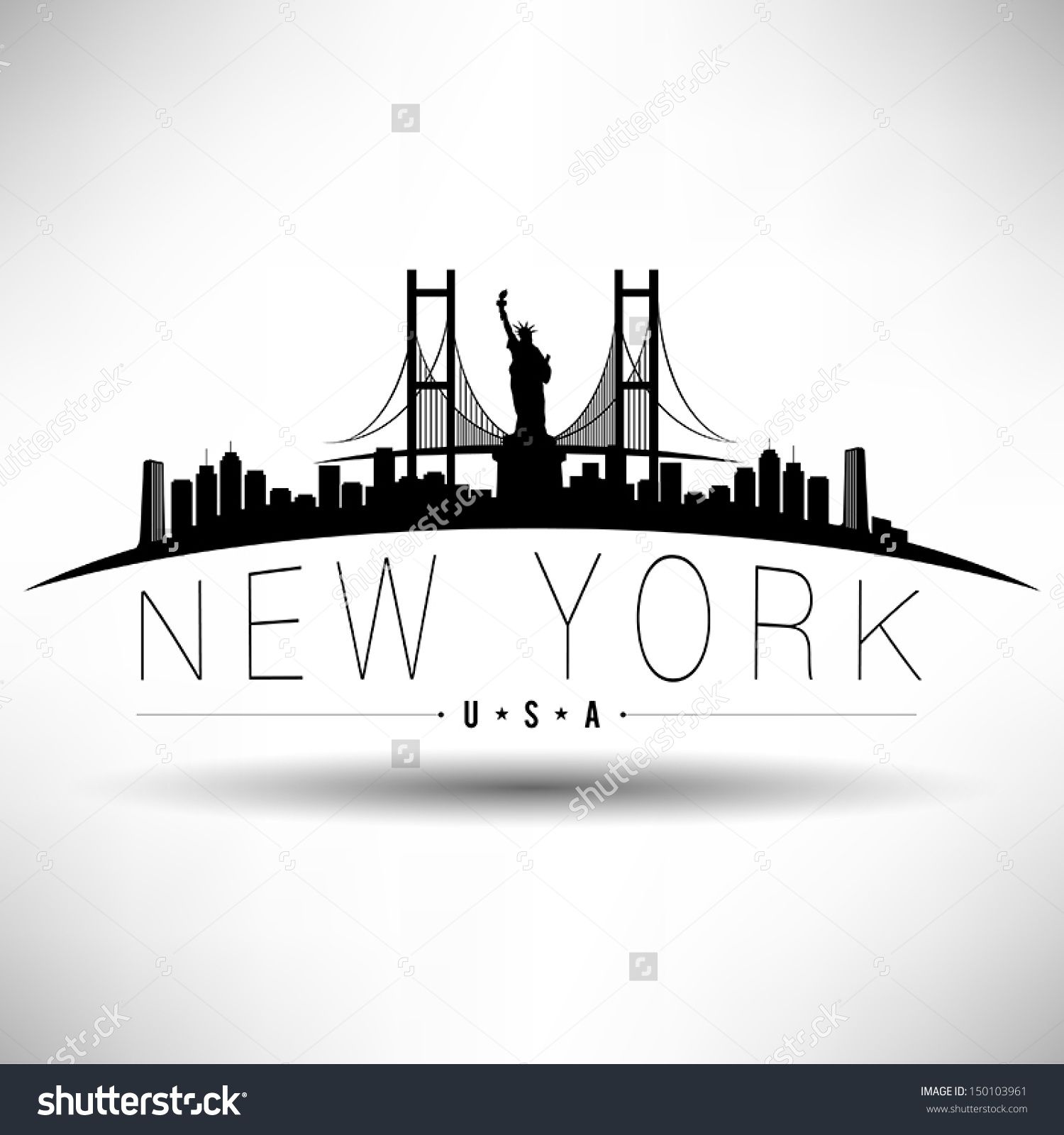 Brooklyn Skyline Vector at Vectorified.com | Collection of Brooklyn ...