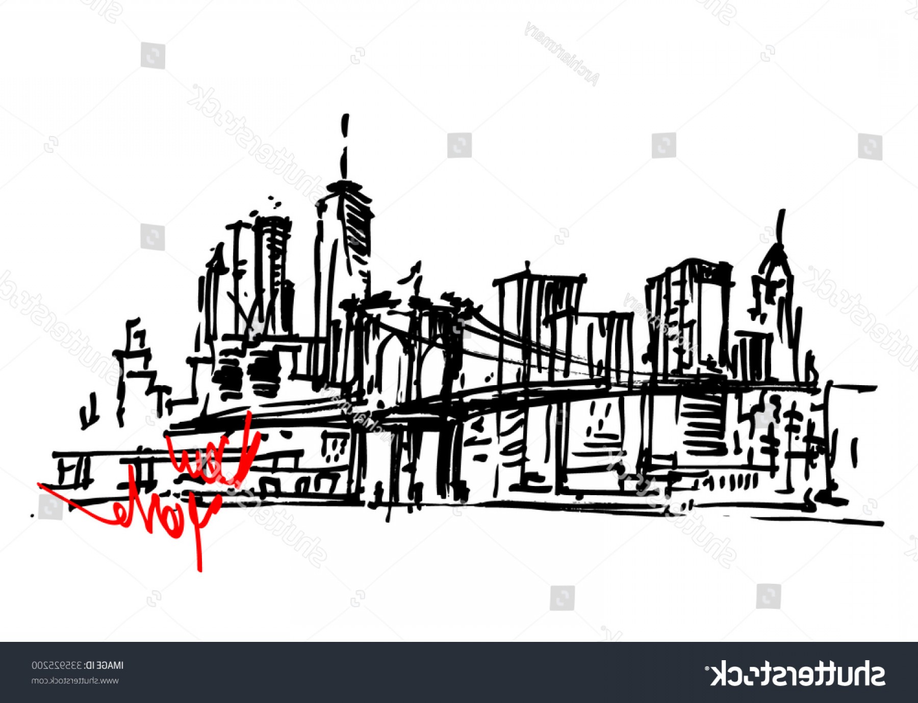 1800x1380 New York City Panorama Brooklyn Bridge Studiogrfx