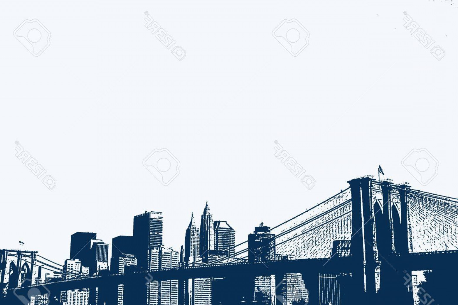 1560x1039 Photoillustration Of The Brooklyn Bridge And Lower Manhattan