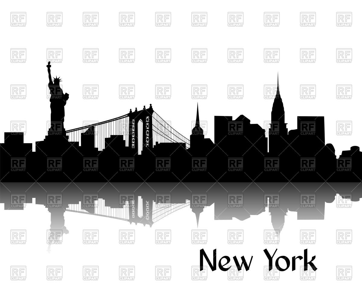 1200x960 Silhouette Of Cityscape Of New York
