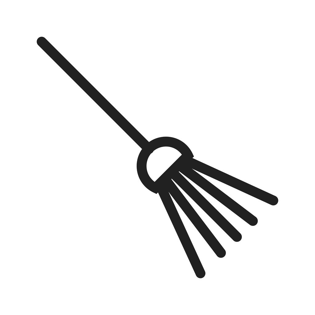 1024x1024 Broom Line Icon
