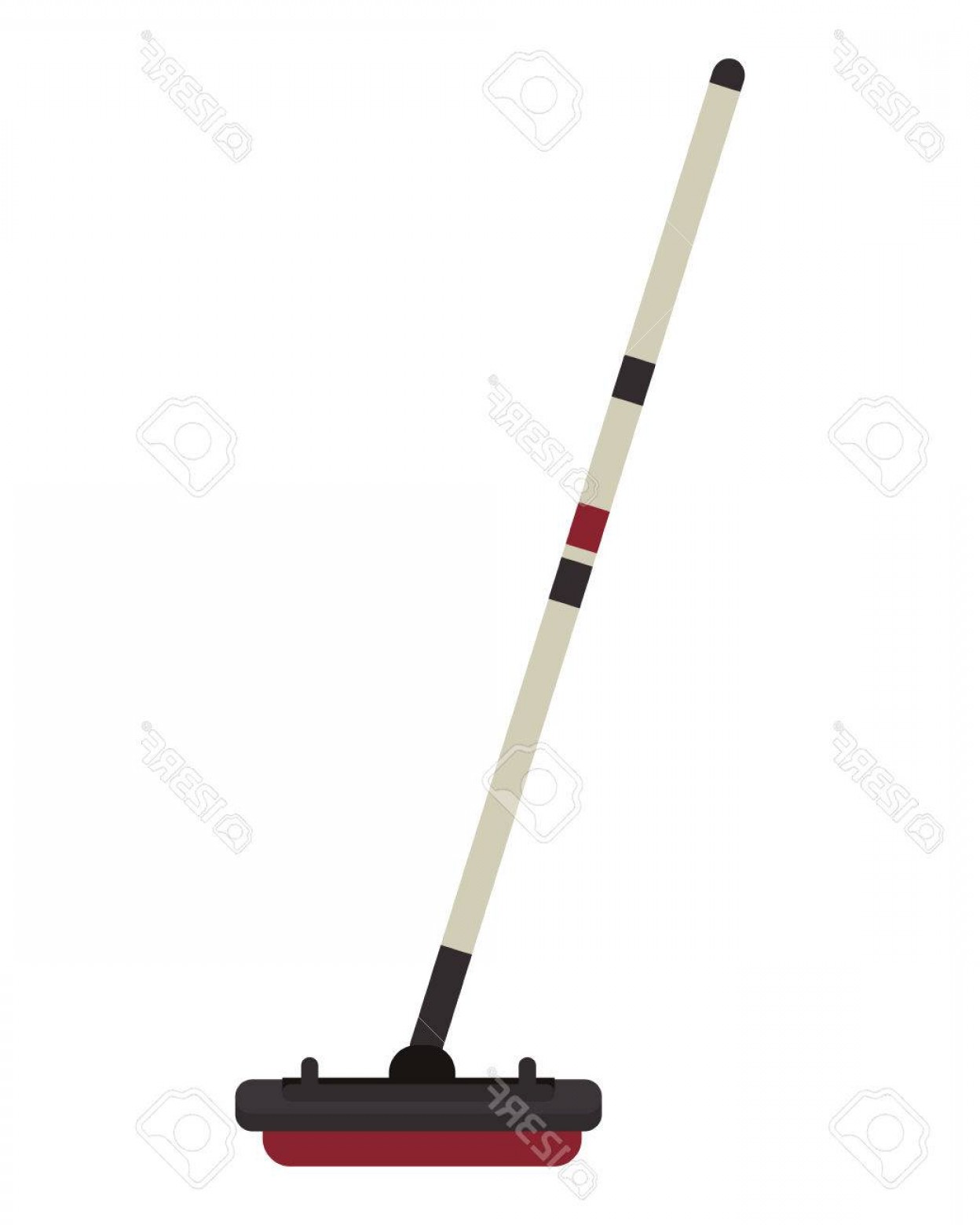 1248x1560 Photostock Vector Flat Design Curling Broom Icon Vector