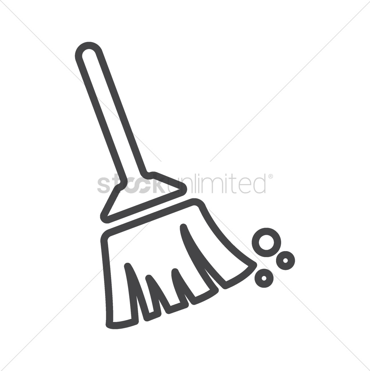 1299x1300 Broom Vector Image