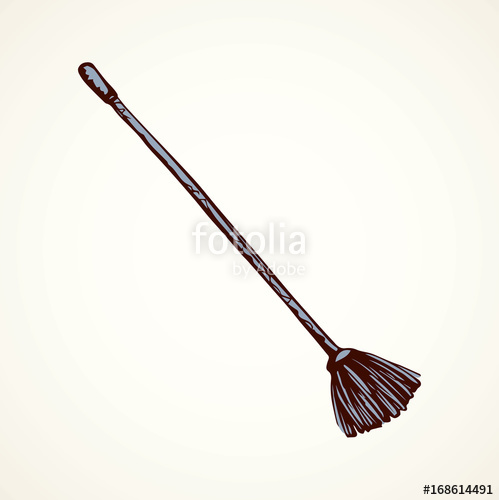 499x500 Broom Vector Drawing Stock Image And Royalty Free Vector