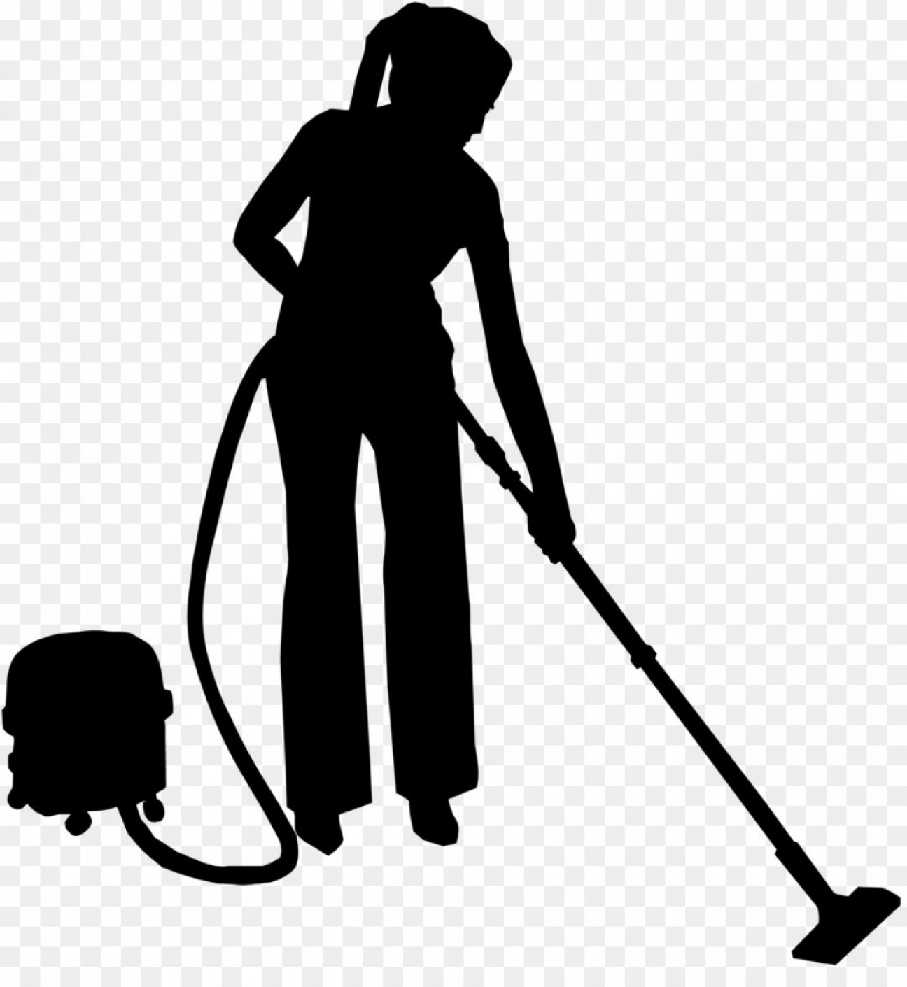 1296x1411 Png Cleaning Silhouette Cleaner Broom Vector Catchsplace