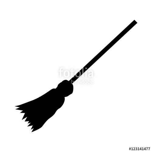500x500 Witch Broom Icon Simple Illustration Of Broom Vector Icon For Web