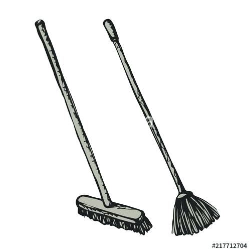 499x500 Drawing Of Broom