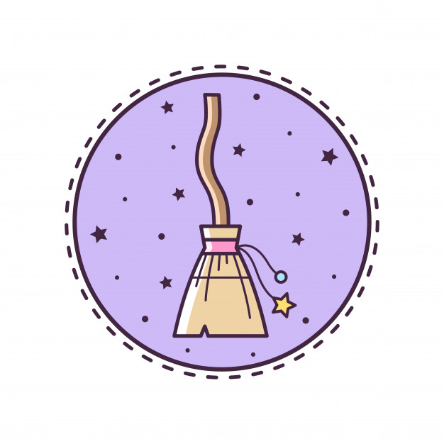 626x626 Broomstick Vector Illustration Vector Premium Download
