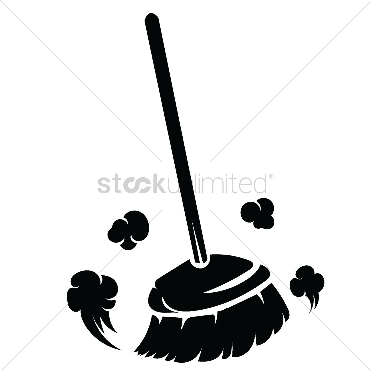 1300x1300 Broomstick Vector Image