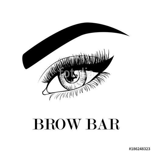 500x500 Brow Bar Business Card Template Beautiful Eye And Eyebrows