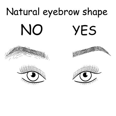 Natural Fashion Brow Shape Wrong And Right Eyebrow Forms 450x450 Natural Fashion Brow Shape Wrong And Right Eyebrow Forms