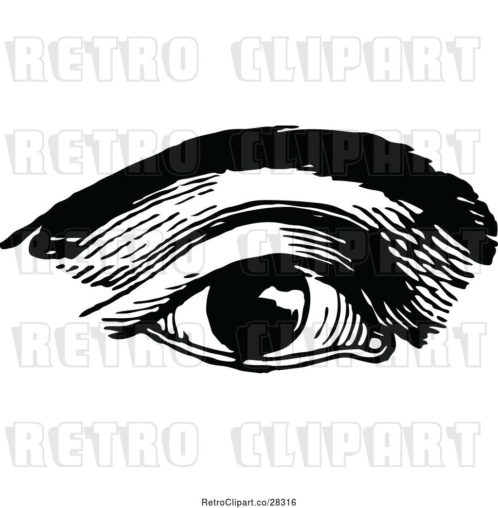 Vector Clip Art Of Retro Eye And Brow 1024x1044 Vector Clip Art Of Retro Eye And Brow