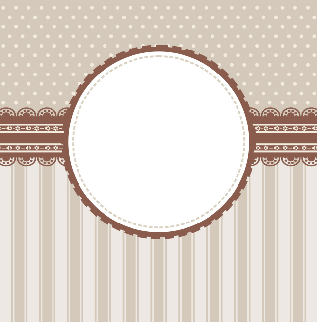 646x657 Cute Brown Vintage Scrapbook Background Vector Vector Art